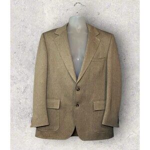 Vintage Bennett Bernard Men's 44R Tweed Wool Blend Single Breasted Blazer